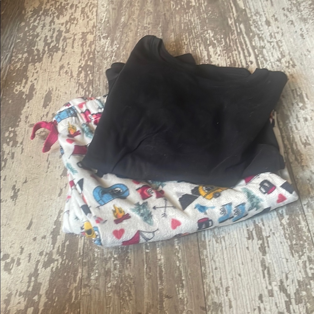 Wonder Nation Kids Matching Set - Black and Multicolor
